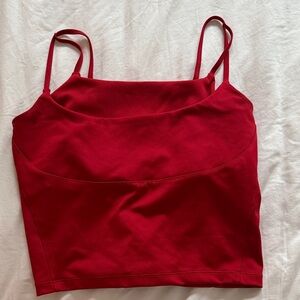 Like New ALO Yoga Red Bra Top